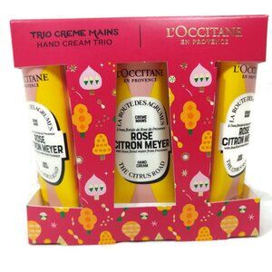 L'Occitane Limited Edition ROSE CITRON MEYER Hand Cream Trio Set 30ML X 3 NEW